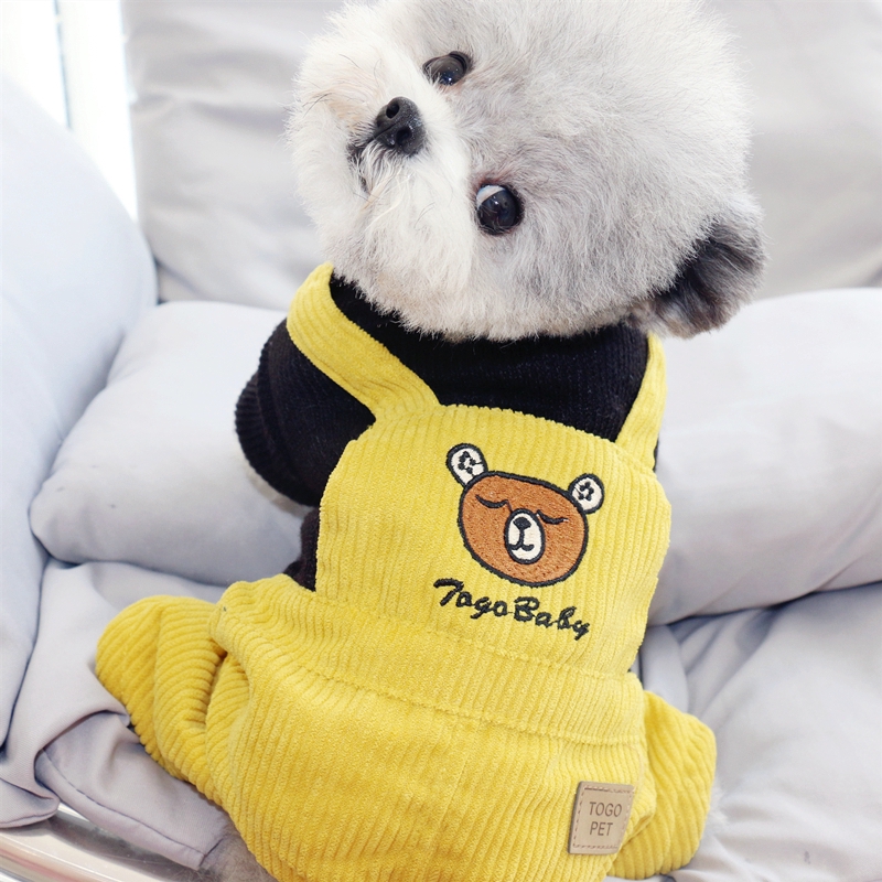 Pet quần áo chó rơi và áo khoác mùa đông quần áo dày Schnauzer Teddy Bichon Pomeranian chân con chó quần áo tuyết nhỏ
