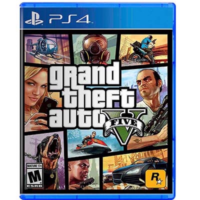 Disc trò chơi Ps4 GTA5 (Grand Theft auto V)