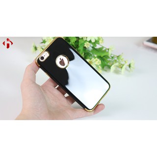Ôp lưng dẻo đen bóng viền vàng iphone 5,6,7,7p.ốp siêu chất bền đẹp