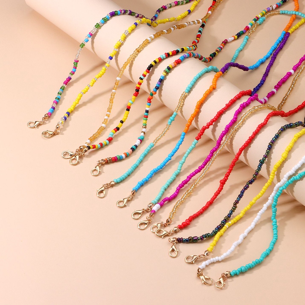 Dây đeo mắt kính dạng chuỗi hạt nhiều màu sắc thời trang cho nữ