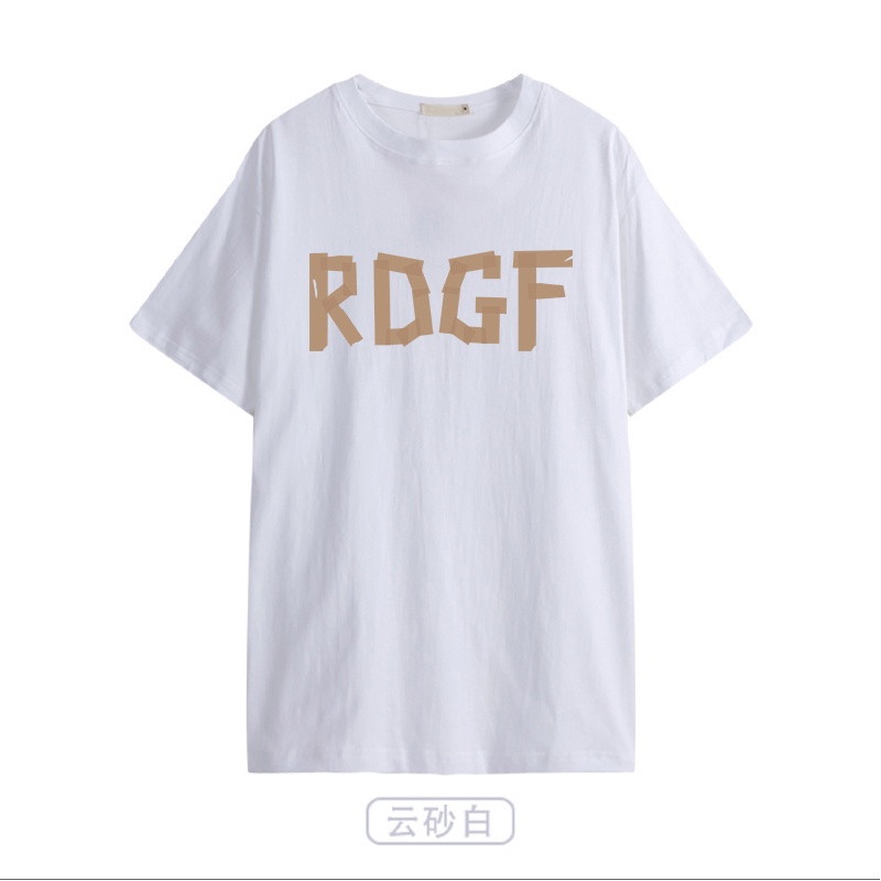 Xiaozhainv Áo Thun Tay Ngắn Cổ Tròn Dáng Rộng In Chữ Đơn Giản Phong Cách Hàn Quốc Thời Trang Cho Nữ