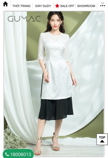 Xả lỗ váy -áo dài GUMAC size XS =>XL