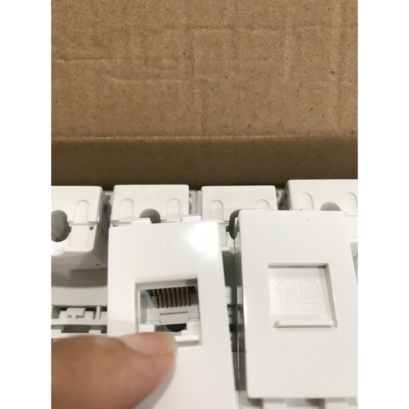 Ổ cắm Nhân mạng RJ45 nắp âm tường, âm sàn (cat5/cat6)