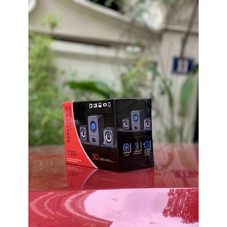 Quỳnh Mai Hàng Tốt Gía Rẻ - Loa máy vi tính để bàn mini bluetooth T 303 nghe nhạc công suất lớn