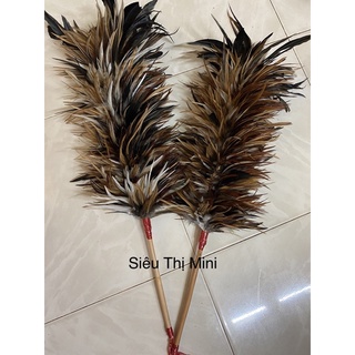 Chổi Lông Gà Trống Cao Cấp Siêu Mượt - Quét Bụi Đồng