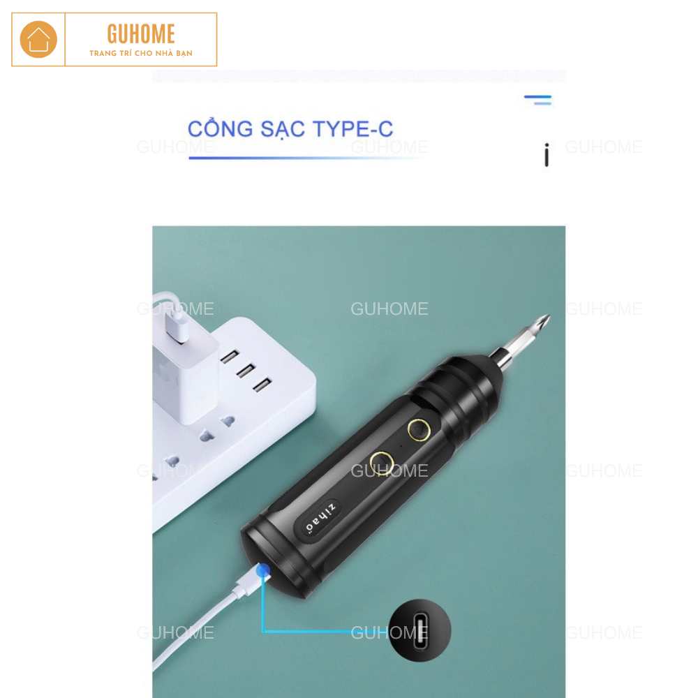 Bộ Tua Vít Điện Không Dây Mini Nhỏ Gọn Đa Năng