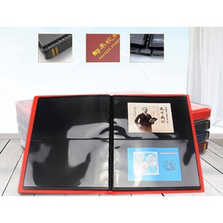 Album đựng tem/ tiền giấy PCCB/Mingt loại phơi đen 2 ngăn