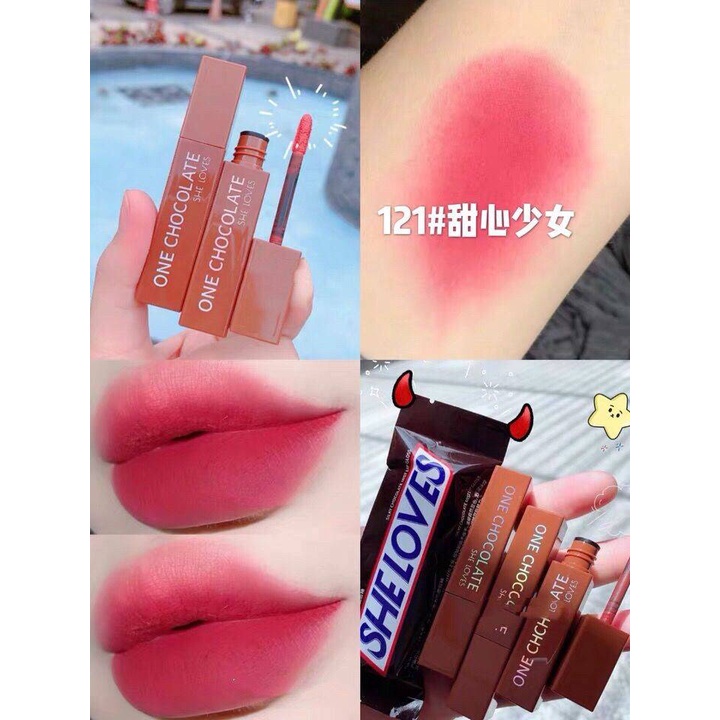 [Hàng mới về] Son môi Sheloves 8 màu tùy chọn trang điểm cho nữ