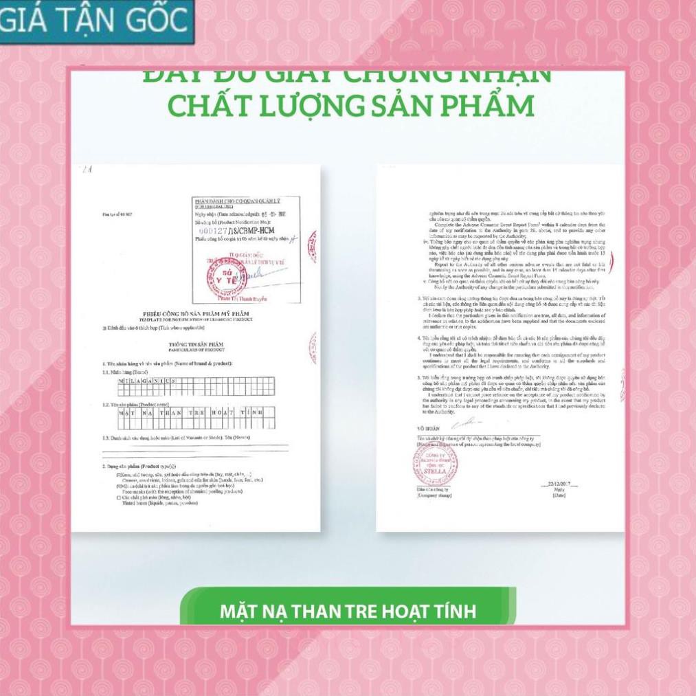 [GIÁ TẬN GỐC] Bột Than Tre Hoạt Tính Nguyên Chất Đắp Mặt Nạ Detox & Dưỡng Ẩm Làn Da MILAGANICS 100g (Hũ) [EH]