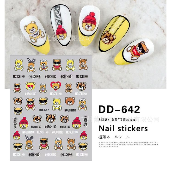 Hình dán móng tay - Sticker dán móng MCN DD642