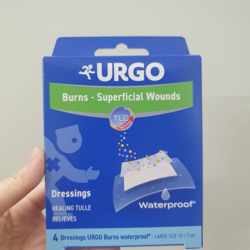 Băng cá nhân tiệt trùng, chống thấm nước Urgo burn waterproof H4m