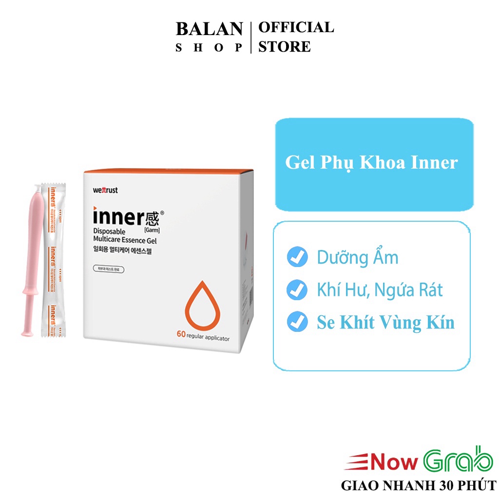 Inner Gel Đũa Thần Inner Hàn Quốc Dung Dịch Vệ Sinh Phụ Nữ Kít Hồng Thơm Vùng Kín, Ngừa Hôi Cân Bằng PH - Balan Shop