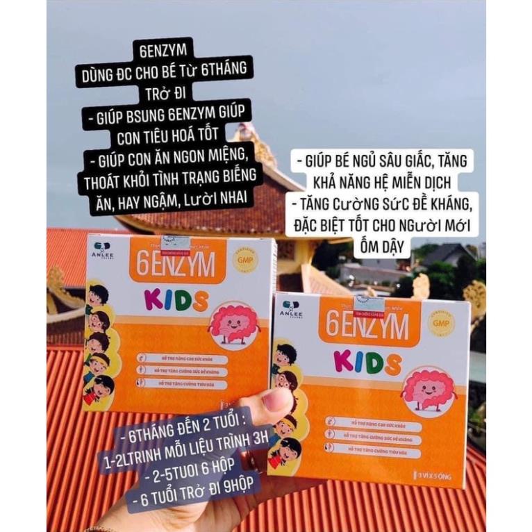 6 ENZYM KIDS - Siro  Giúp Bé Hết Biếng Ăn,Tăng Cân,Tăng Đề Kháng,Hết Táo Bón