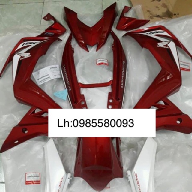 BỘ VỎ, DÀN ÁO XE WINNER V1 MÀU ĐỎ CHÍNH HÃNG HONDA. CÓ BÁN LẺ