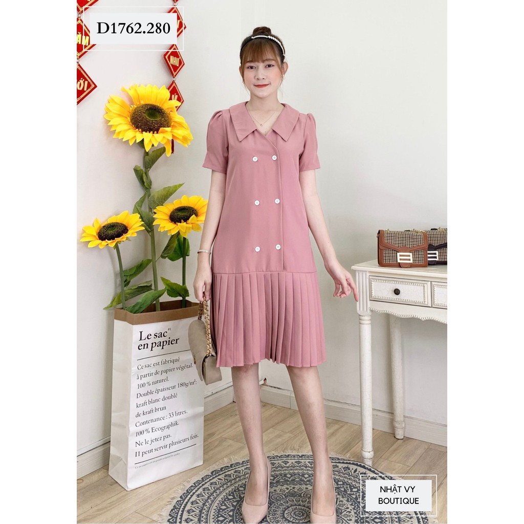 ĐẦM VEST XẾP LY ĐUÔI - D1762