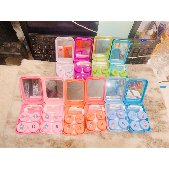 Khay đựng lens bánh kem - khay đôi
