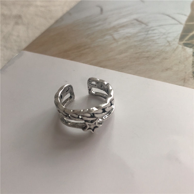 Nhẫn Hình Ngôi Sao Năm Cánh Phong Cách Hàn Quốc 22290