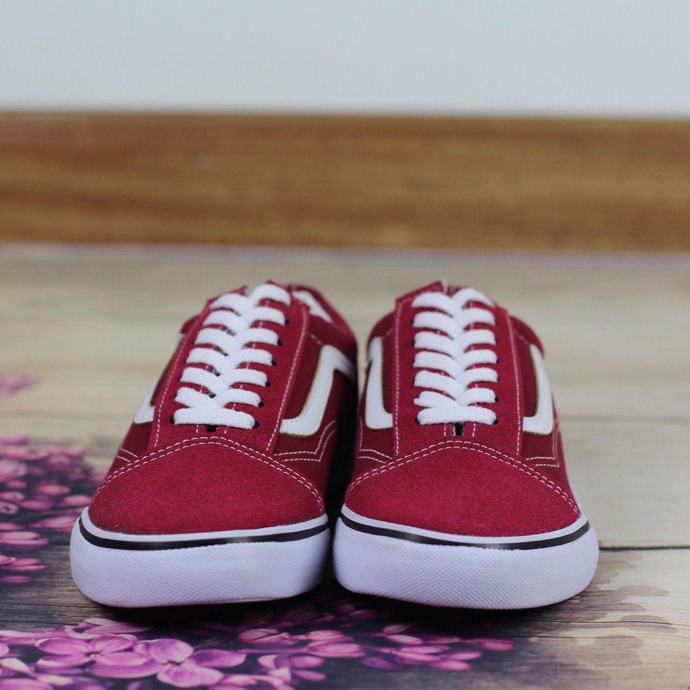 Giày Sneaker Van Cá Tính Nam Đỏ Đô
