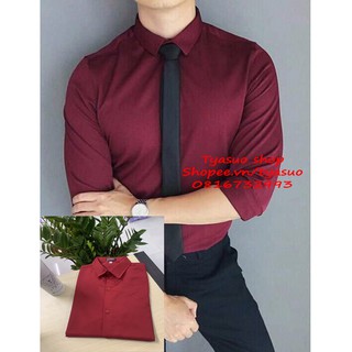 Combo 110K 2 Áo Sơ Mi Nam Vải Kate Lụa