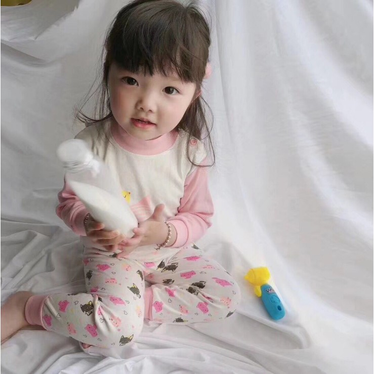 Bộ cotton mặc nhà cho bé