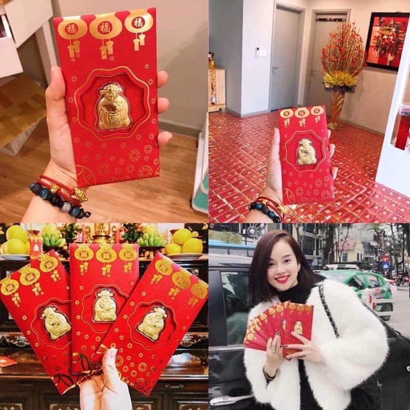 Bao lì xì thần tài may mắn