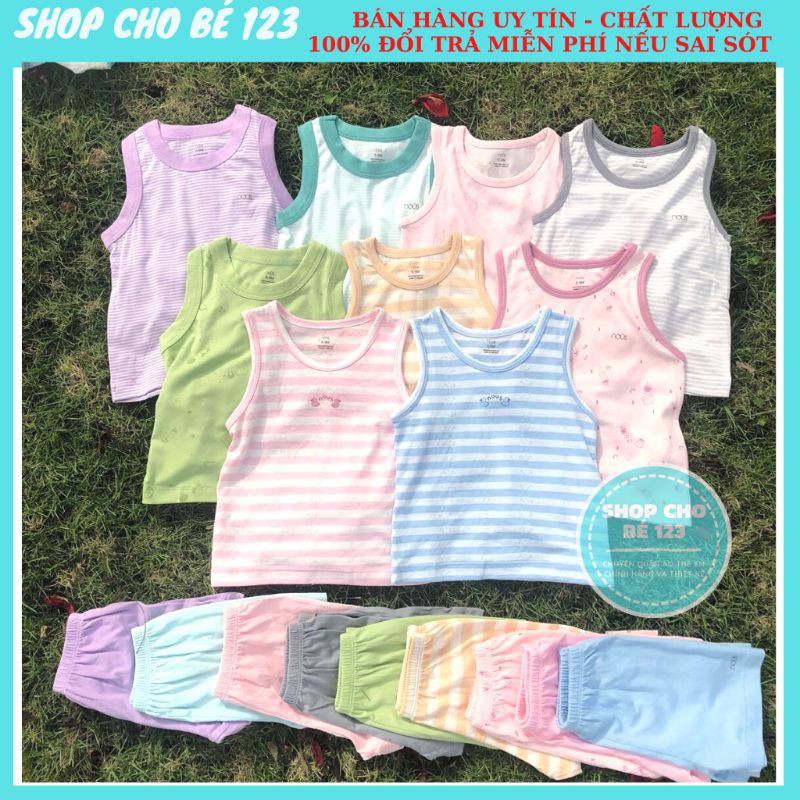 [NOUS CHÍNH HÃNG SALE 15%] 💕𝑭𝑹𝑬𝑬𝑺𝑯𝑰𝑷💕 Bộ Ba Lỗ Nous Petit/Air Size 6-9m đến 18-24m- Bộ Nu sát nách mặc hè