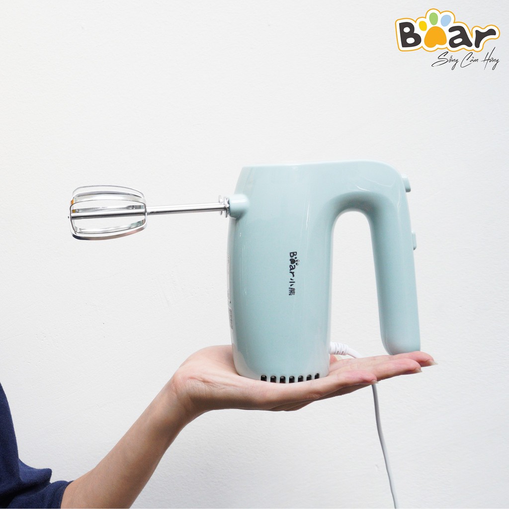 Máy đánh trứng cầm tay, Máy đánh trứng mini, Bear DDQ-B02P5. Hàng Chính Hãng. Bảo Hành 12 Tháng