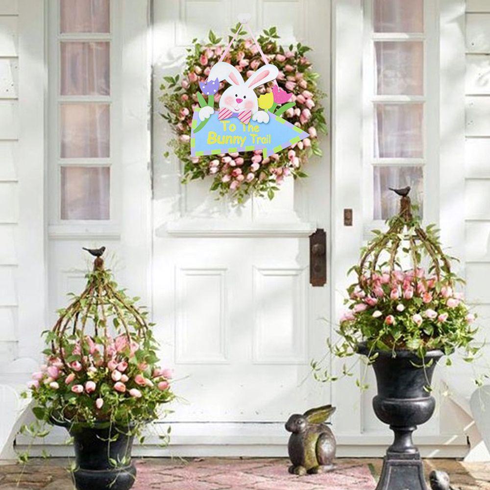 ESPO Thỏ Phục Sinh Bằng Gỗ Treo Trang Trí Sân Vườn