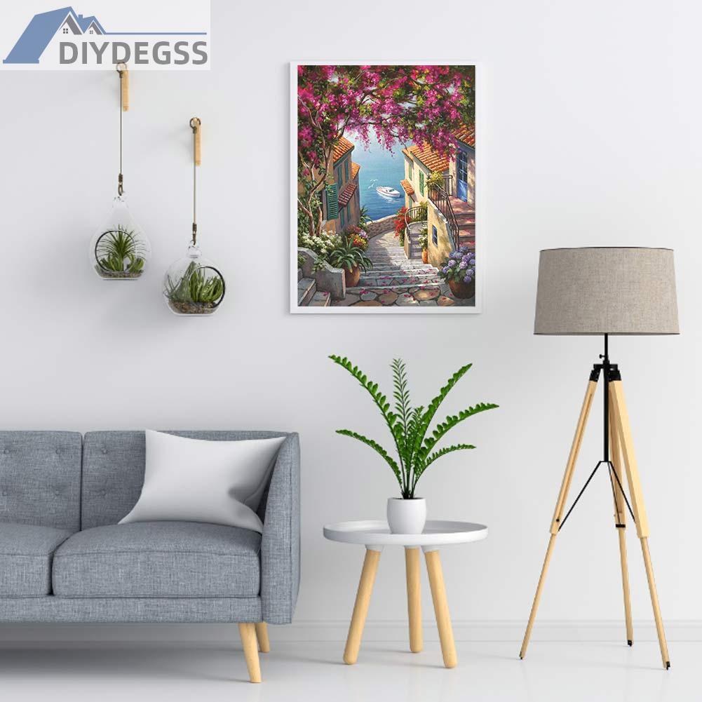 Tranh Thêu Chữ Thập Hình Thành Phố 11ct Diy