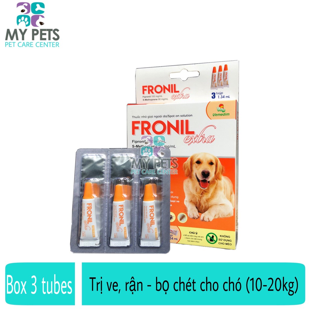 Thuốc nhỏ gáy hết ve rận, bọ chét cho chó đến 4 tuần