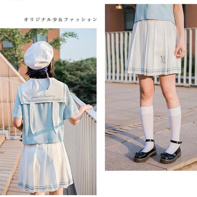 Set Áo Sơ Mi Tay Ngắn Phối Chân Váy Thời Trang Cho Nữ | BigBuy360 - bigbuy360.vn