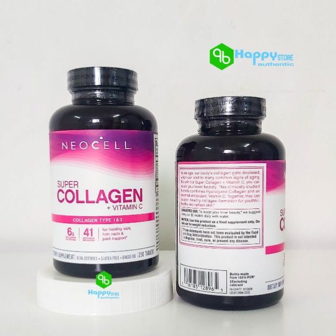 [Mã 77FMCGSALE giảm 8% đơn 500K] 💊💊 Viên Uống Bổ Sung Collgen +C Hỗ Trợ Đẹp Da Neocell 250v, Mỹ 💊💊 | BigBuy360 - bigbuy360.vn
