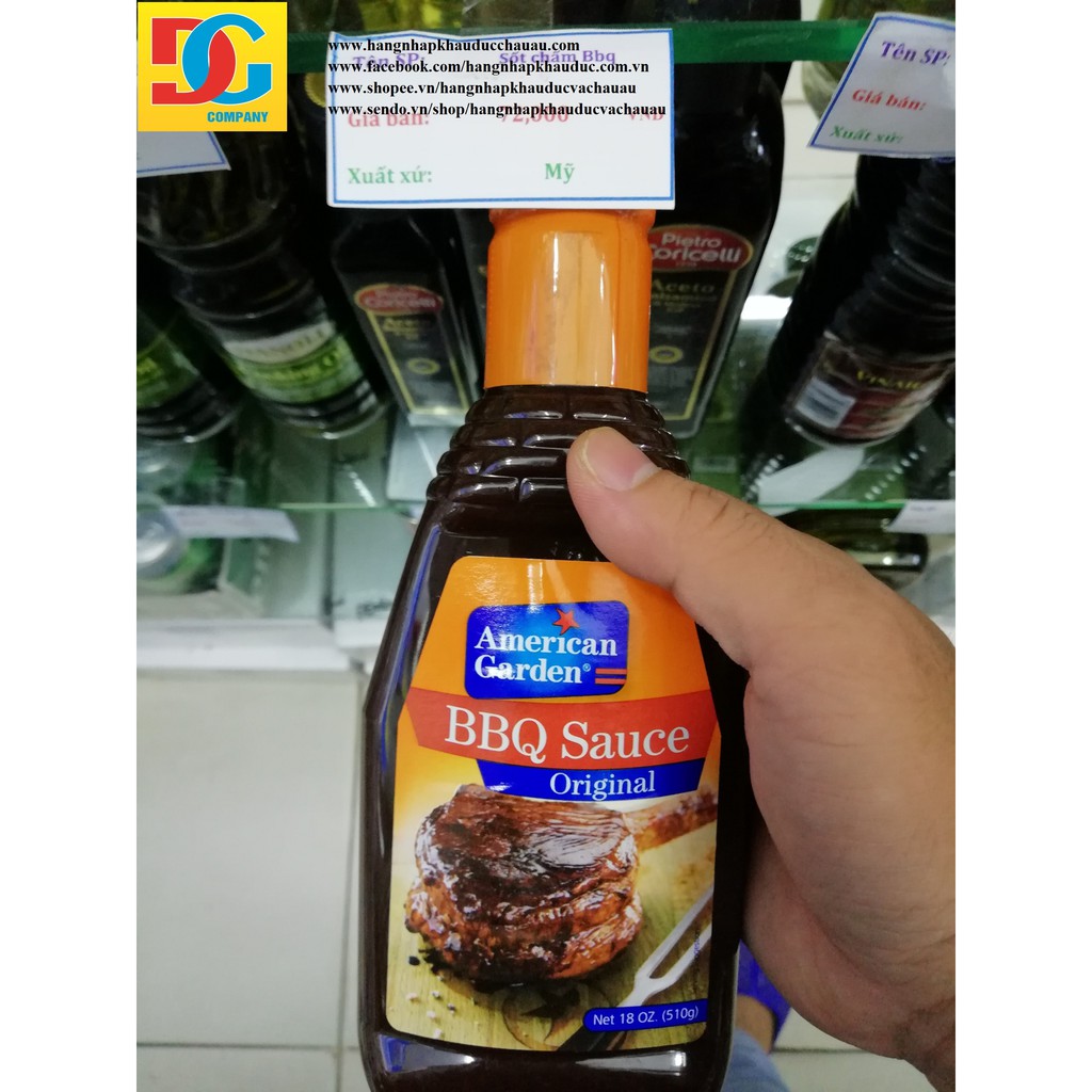 Sốt Chấm Thịt Nướng American Garden Bbq Sauce Original 510g/Chai Mỹ