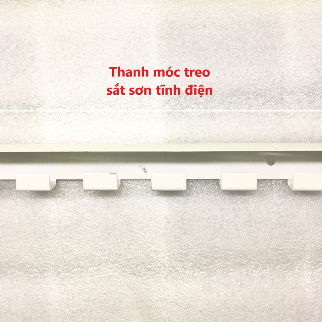 Thanh móc treo Rèm nhựa PVC - Thanh treo Rèm nhựa trong suốt - Phụ kiện rèm nhựa PVC (loại sơn tĩnh điện)