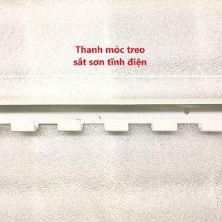 Thanh móc treo Rèm nhựa PVC - Thanh treo Rèm nhựa trong suốt - Phụ kiện rèm nhựa PVC (loại sơn tĩnh điện)