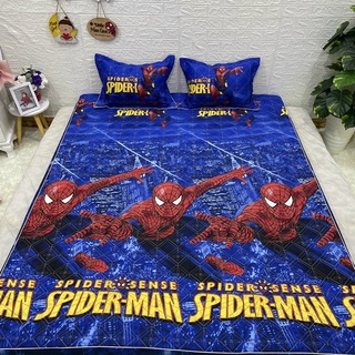 Sét ga gối chun trần cotton poly siêu nhân nhện