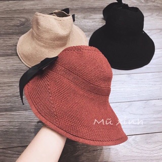 Mũ cói nơ hót 2019