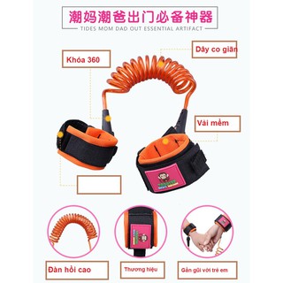 Dây dắt trẻ đi dạo chống lạc ( Màu cam )