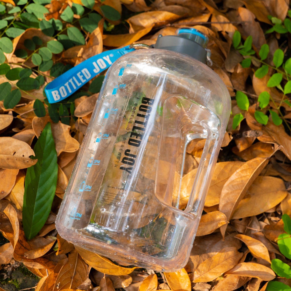Sao cùng một đoạn một gallon Mỹ tập thể dục Bottled Joy công suất lớn Bình nước thể thao trong suốt petg cốc nhựa