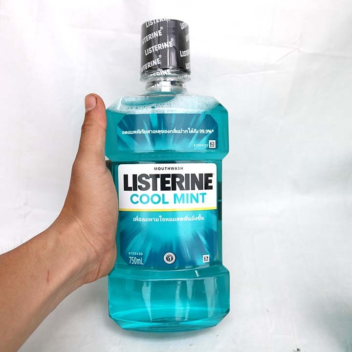 Combo 2 Nước Súc Miệng Hương Bạc Hà Listerine Cool Mint (750ml/Chai)