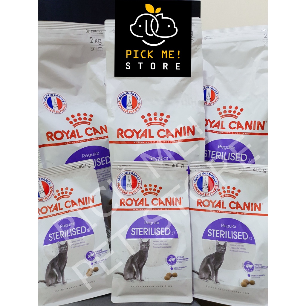 [ CHÍNH HÃNG ] Hạt Royal Canin Sterilised Cho Mèo Trưởng Thành Triệt Sản 400g 2kg