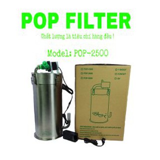 Lọc thùng inox POP-2500 cho bể cá cảnh