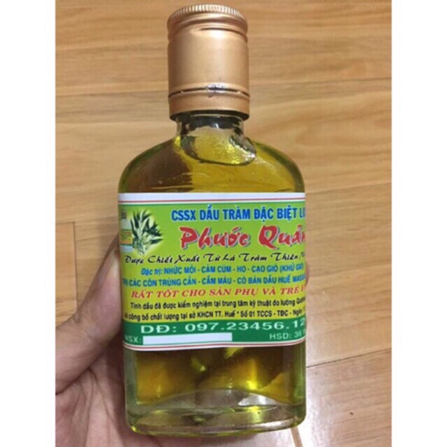 Tinh dầu tràm Phước Quảng Huế đặc biệt nguyên chất 100ml có vỏ hộp