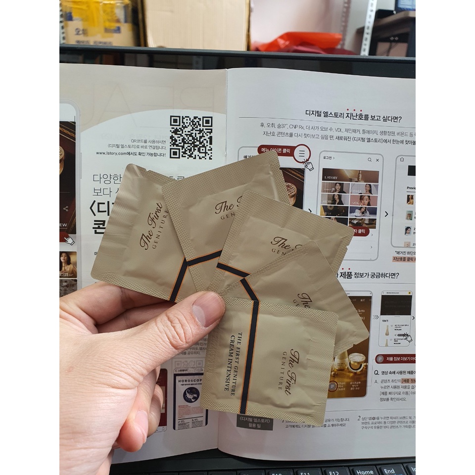 Combo 10 gói Kem chống lão hóa tái sinh da Ohui The First Cream Intensive 1ml . Date 2025