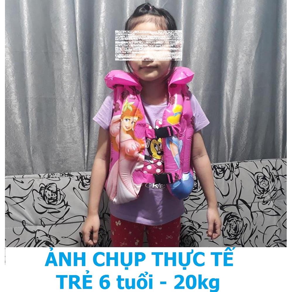 Áo phao tập bơi cho trẻ em bé trai và gái (Từ 1-6 tuổi) bơm hơi tiện lợi mã 50023