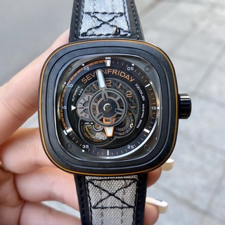 Đồng Hồ Nam [Sevenfriday - P3C/09] - Automatic - Hộp Gỗ, Sách, Thẻ Bảo Hành 2 năm , Khăn, Dây Cao Su Cao Cấp Tặng Kèm