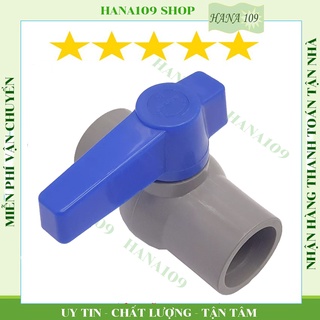 van khóa ống nhựa phy 21 mm nhựa pvc tay nắm đỏ khóa nhẹ, kín, chắc chắn
