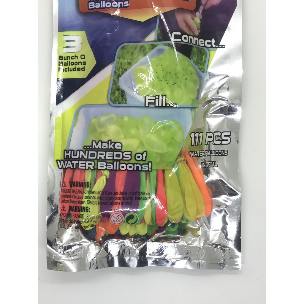 Chùm bóng nước số lượng lên tới 111 quả - Ném bóng nước thả ga - bơm cực nhanh