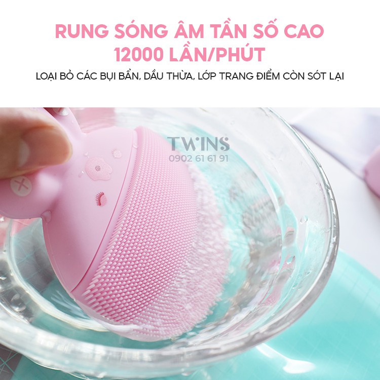 Máy Rửa Mặt Doll Blingbelle Sạc Không Dây Làm Sạch Da, Massage, Công Nghệ Sóng Âm, Nâng Cơ | BigBuy360 - bigbuy360.vn