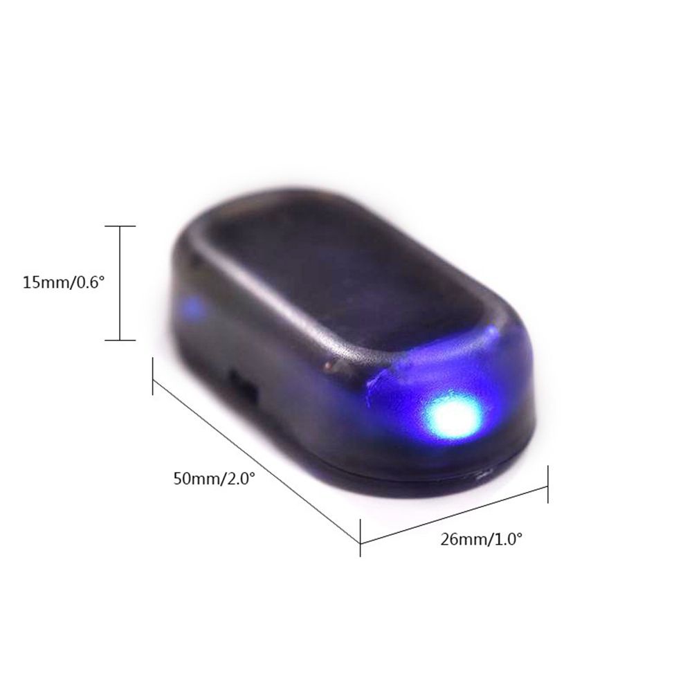 Bóng Đèn LED Cảnh Báo Cảm Biến Chống Trộm Chạy Năng Lượng Mặt Trời Nhiều Màu Sắc Dành Cho Xe Hơi